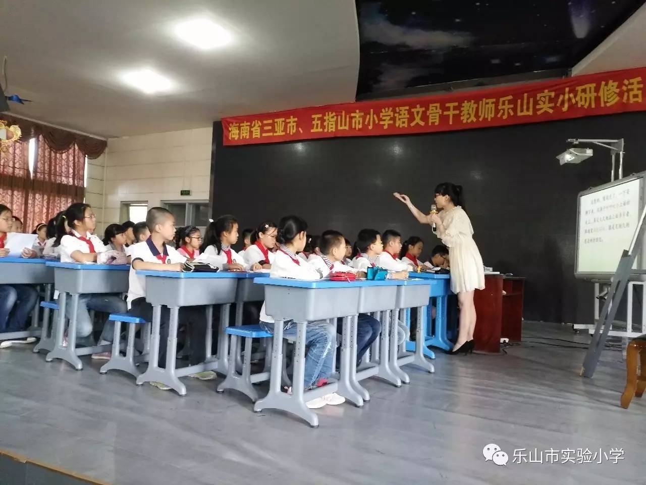 海南省三亚市、五指山市小学语文骨干教师乐山实验小学研修活动
